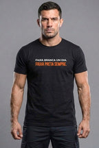 Camiseta Coleção Zoeira Faixa Branca Um Dia