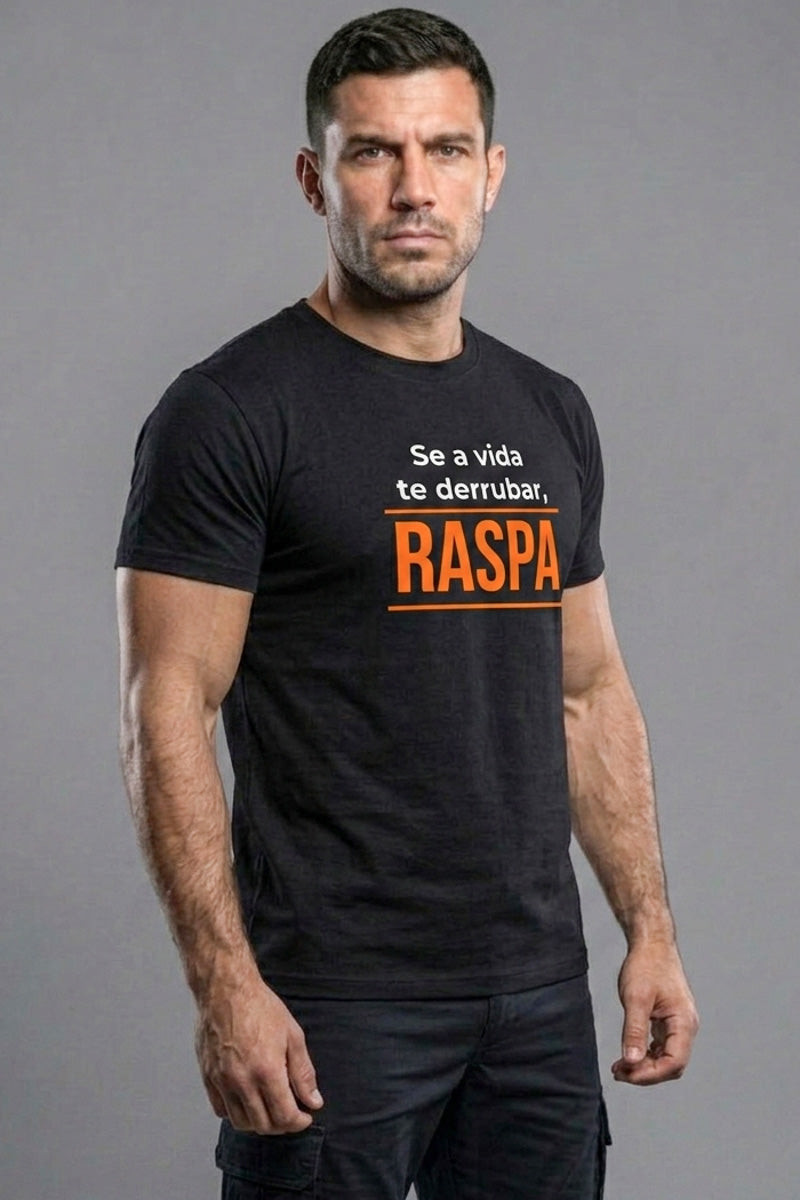 Camiseta Coleção Forja Se a Vida Te Derrubar Raspa