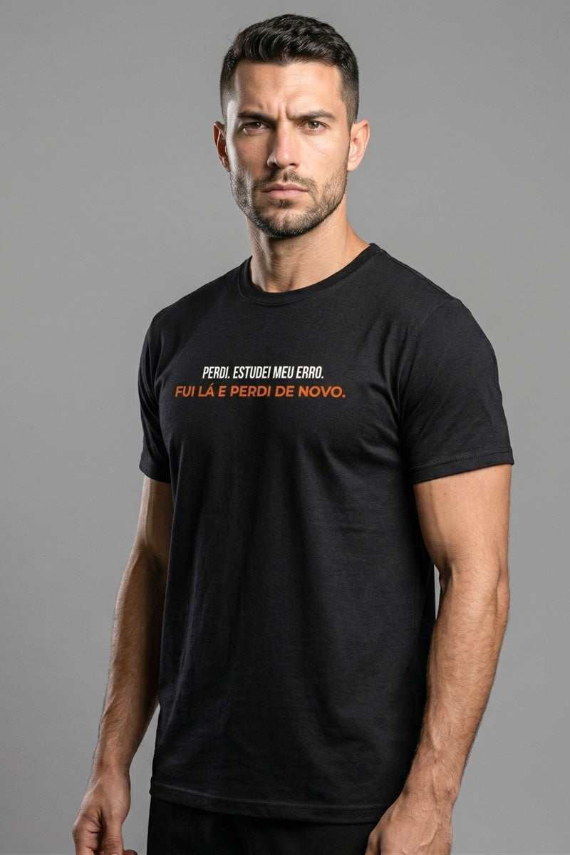 Camiseta Coleção Zoeira Perdi Estudei Meu Erro
