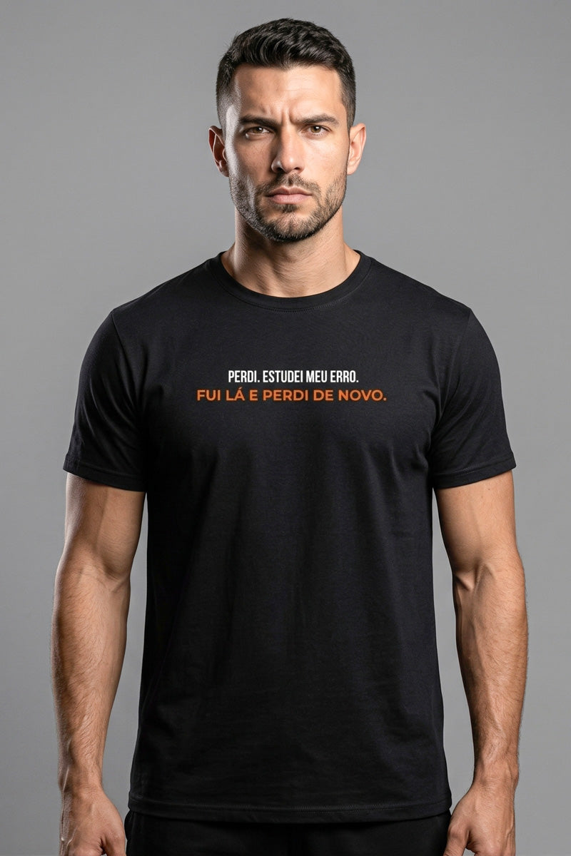 Camiseta Coleção Zoeira Perdi Estudei Meu Erro