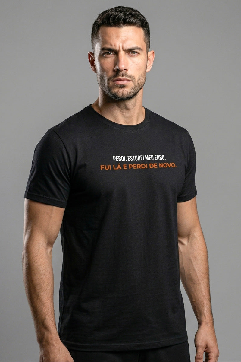 Camiseta Coleção Zoeira Perdi Estudei Meu Erro