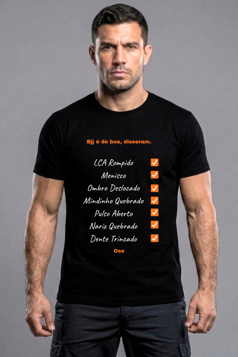 Camiseta Coleção Oss Bjj É De Boa Disseram