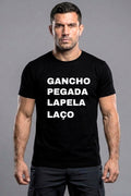 Camiseta Coleção Tatame Gancho Pegada Lapela Laço