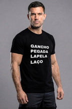Camiseta Coleção Tatame Gancho Pegada Lapela Laço